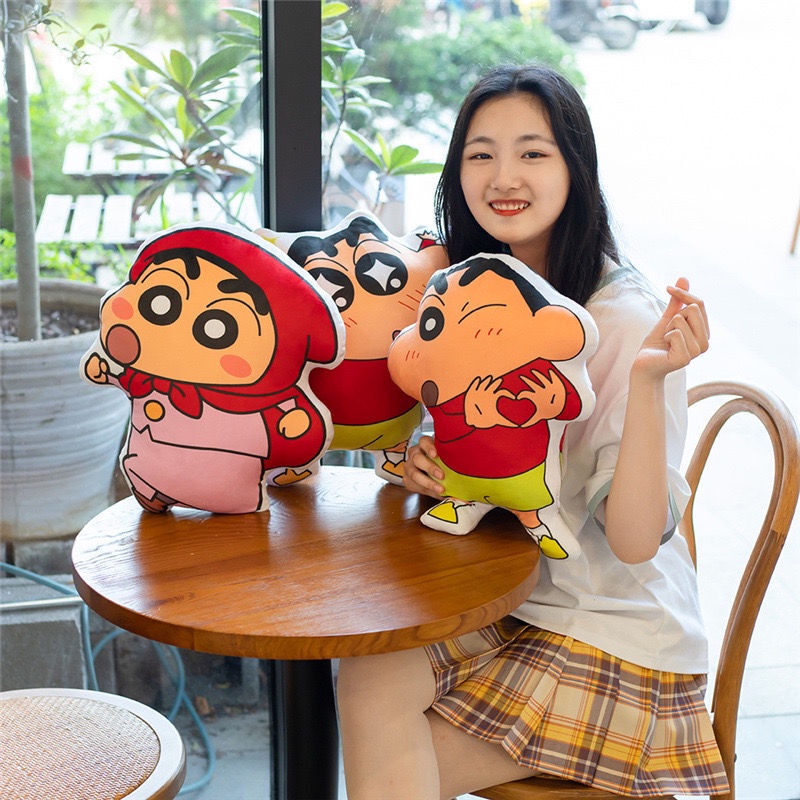 ชินจัง หมอนอิง ลายการ์ตูนชินจังน่ารัก ขนาดเล็ก เหมาะกับของขวัญ สําหรับตกแต่งห้องนั่งเล่น และออฟฟิศ
