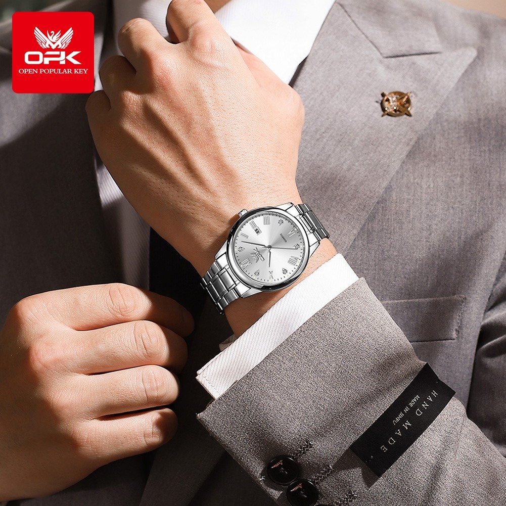 hot🔥การประกันคุณภาพ🔥 import OPK ORIGINAL MEN WATCHES MAN WATCH  手表 Birthday Gift Calander Waterproof