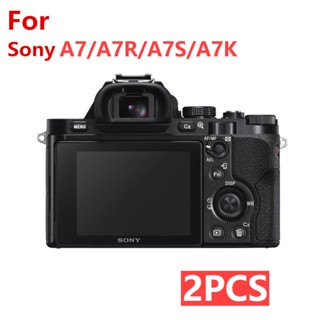 2 ชิ้น เหมาะสําหรับ For Sony A7 / A7R / A7S / A7K หน้าจอกล้อง ฟิล์มป้องกัน ฟิล์มกระจก แบบยืดหยุ่น ฟิล์มนิ่ม