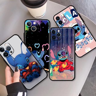 Apple iPhone 7 8 SE 13 14 PRO MAX PLUS MINI Disney Stitch ซิลิโคนนิ่ม ป้องกันกล้อง เคสโทรศัพท์