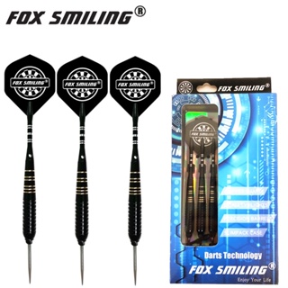 Fox Smiling ลูกดอกปาเป้า ทองเหลือง 24 กรัม พร้อมปลายเหล็ก และเพลาอลูมิเนียม 3 ชิ้น