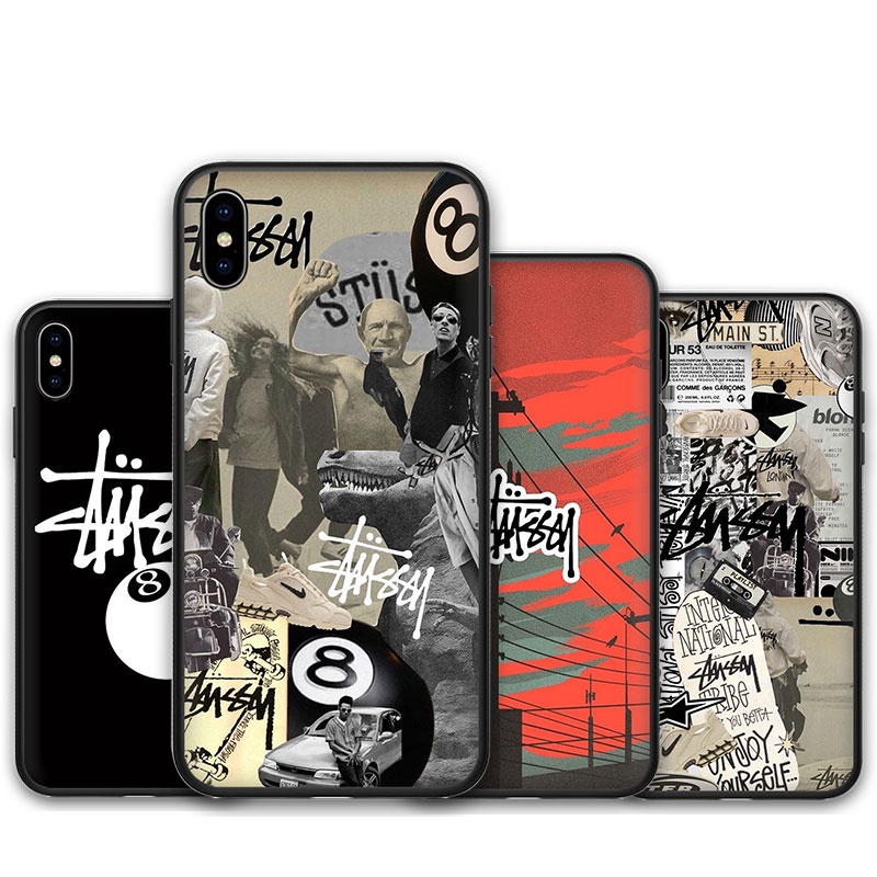 เคสซิลิโคน TPU ลาย Stussy สีดํา สําหรับ Vivo Y11 2023 V11i Z3i Z3 V11 V15 Pro V9 Y85 Y89 V7 Plus Y79