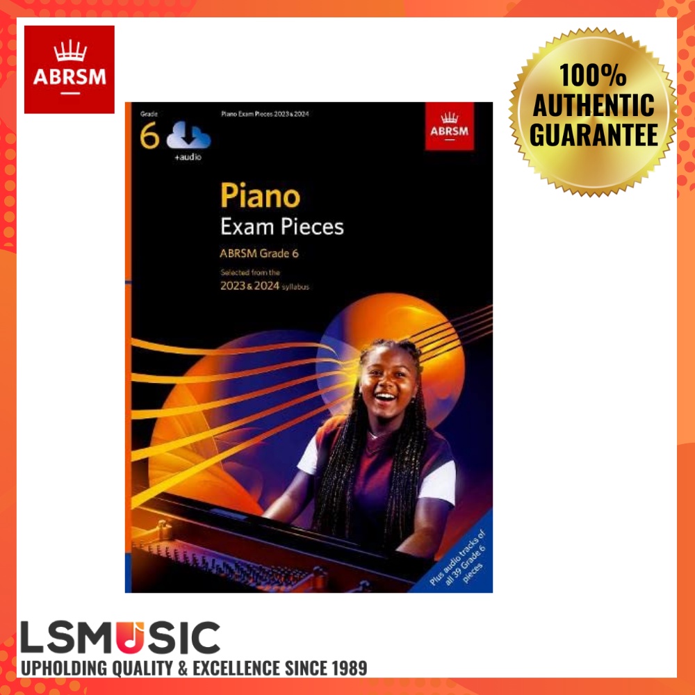 ABRSM PIANO EXAM PIECES 2023 & 2024 GD 6 (WITH O/A)