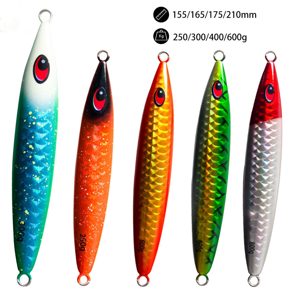 เหยื่อตกปลา 3D เคลือบเลเซอร์ เรืองแสง น้ําหนัก 250/300/400/500/600 กรัม