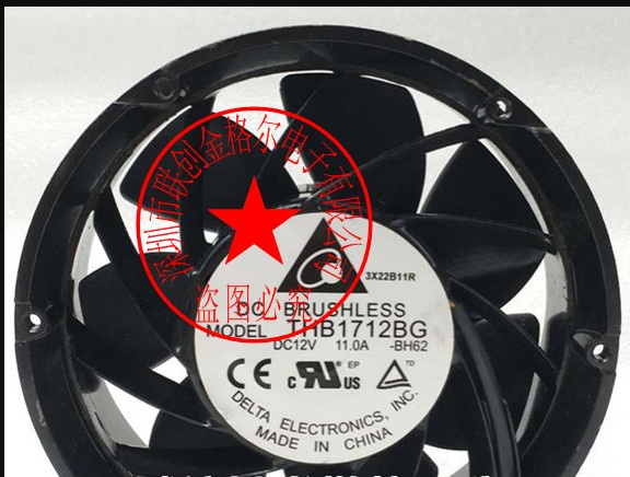 YY พัดลมระบายความร้อนปริมาณอากาศขนาดใหญ่สุดแท้ THB1712BG THB1712BG-BJ12 12V11A