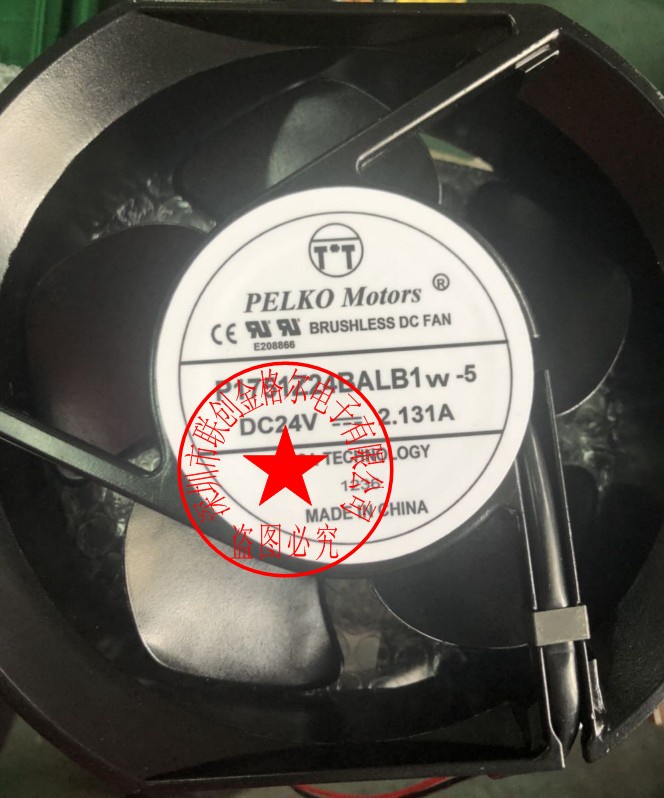 พัดลมปริมาณอากาศขนาดใหญ่ของแท้ P1751Z24BALB1W-5 DC24V 2.131A