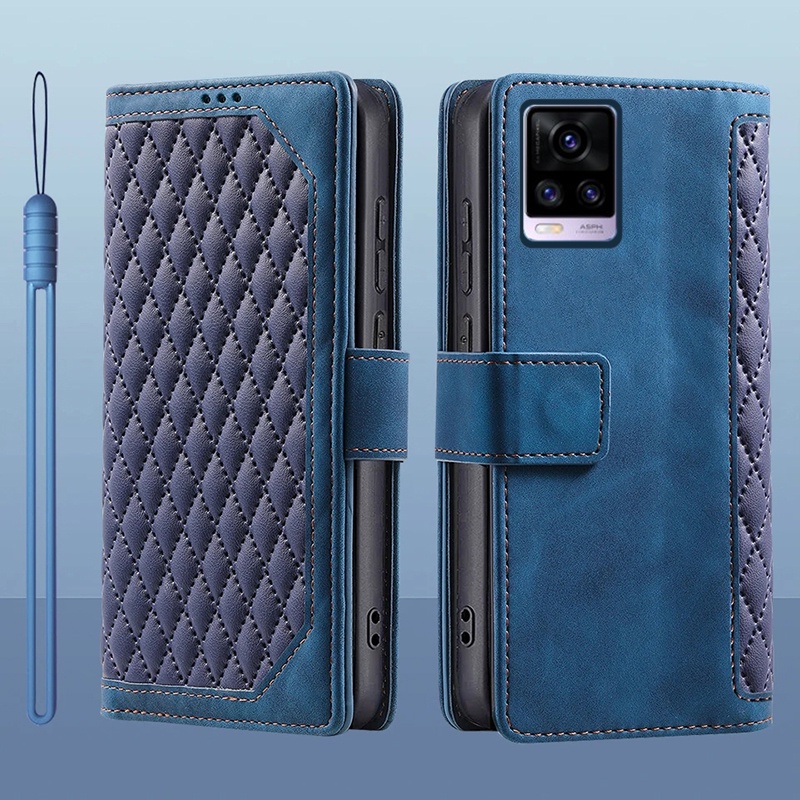 เคสมือถือ แบบหนัง ฝาพับ พร้อมช่องใส่บัตร สําหรับ Vivo V20 2021 V20 V2025 Vivo V20 Pro SE Vivo Y70 2020