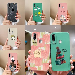 เคสโทรศัพท์มือถือ ซิลิโคน ผิวด้าน กันกระแทก ลายการ์ตูนเด็กผู้หญิงหวาน หลากสี คุณภาพสูง สําหรับ Samsung Galaxy A20s SM-A207F A20s