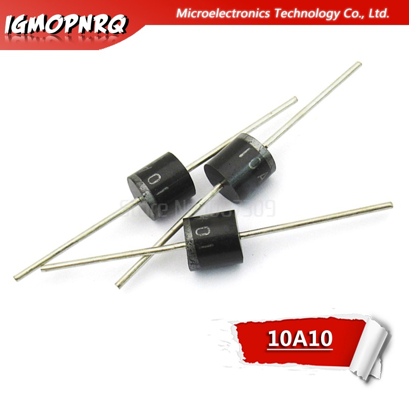 ไดโอดเรียงกระแสไฟฟ้า 10a10 R-6 DIP 10A 1000V 10a10 20 ชิ้น