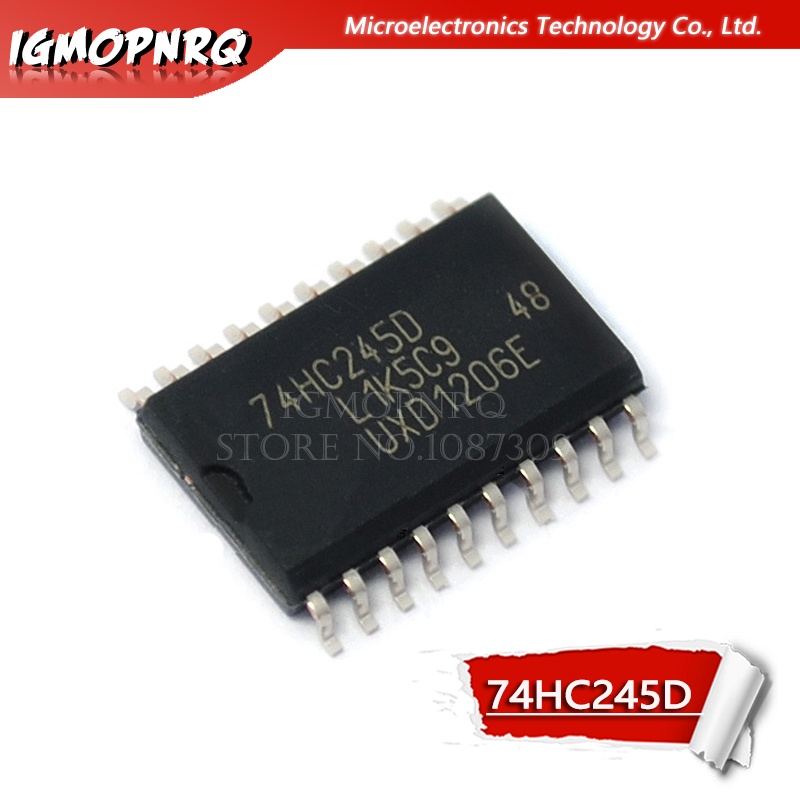 10PCS 74HC245D SOP24 74HC245 SOP SN74HC245DWR SMD ใหม่และ IC