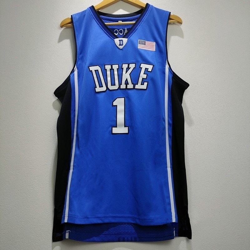เสื้อบาสเกตบอลชาย Oversize 1 Irving Duke University เย็บปักถักร้อยเย็บ Breathable กีฬา Street Hip Ho