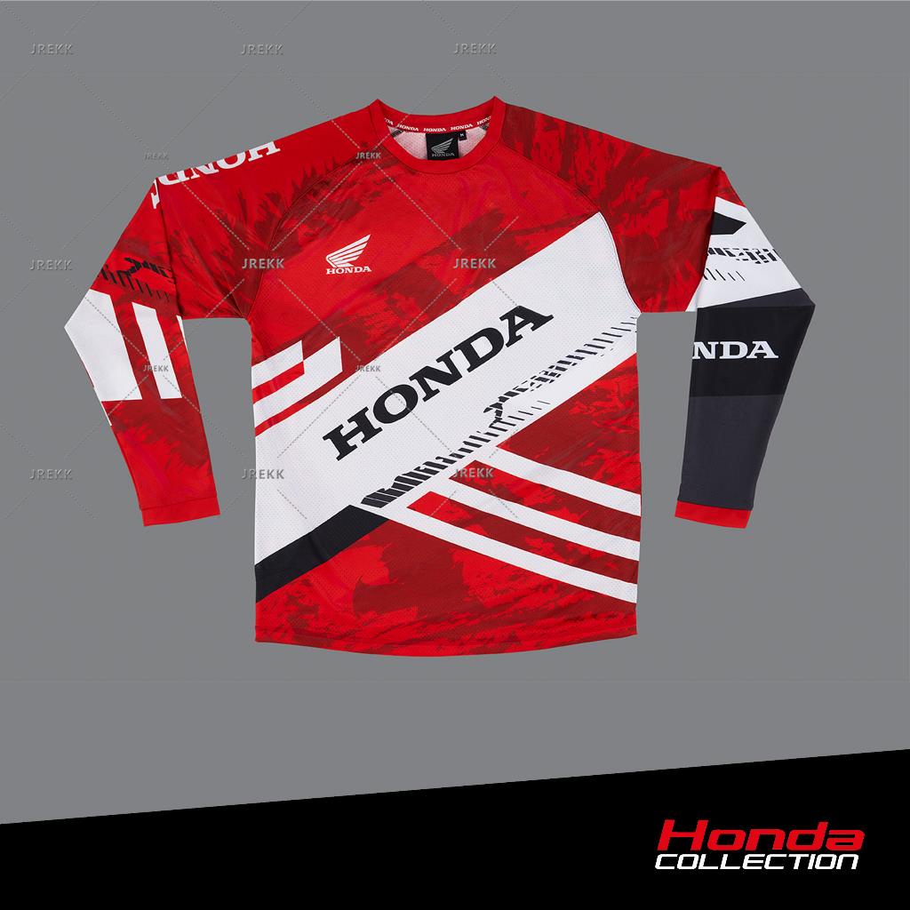 [Collection 2023] HONDA LONG SLEEVED T-SHIRT เสื้อยืดแขนยาว HONDA แดง