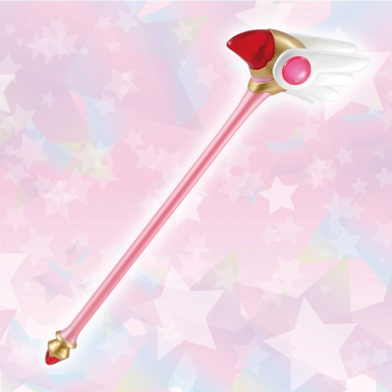 Furyu Magic Card Girl Sakura Variety Sakura Star Magic Wand Bird Head Staff พนักงานซีลพนักงานฉากโดย