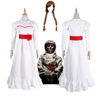 Annabelle ตุ๊กตาสยองขวัญ ชุดคอสเพลย์ ชุดแฟนซี ฮาโลวีน สําหรับผู้หญิง