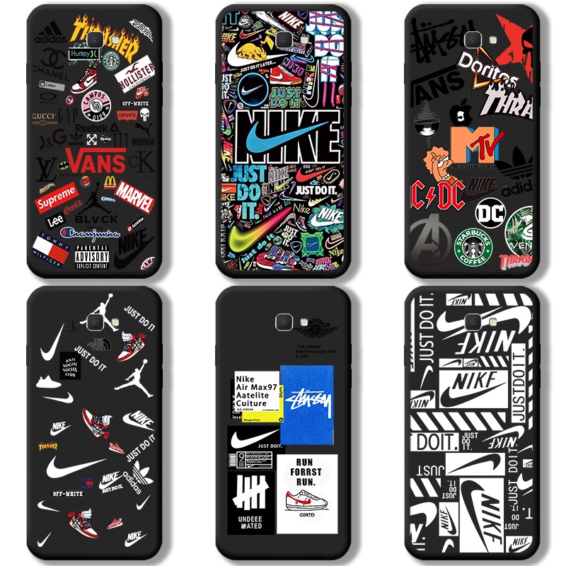 Samsung Galaxy J7 Prime J7 Pro 2017 J7 Plus J8 2018 J7 2015 J7 2016 เคสโทรศัพท์สีดํา ni ke air sport