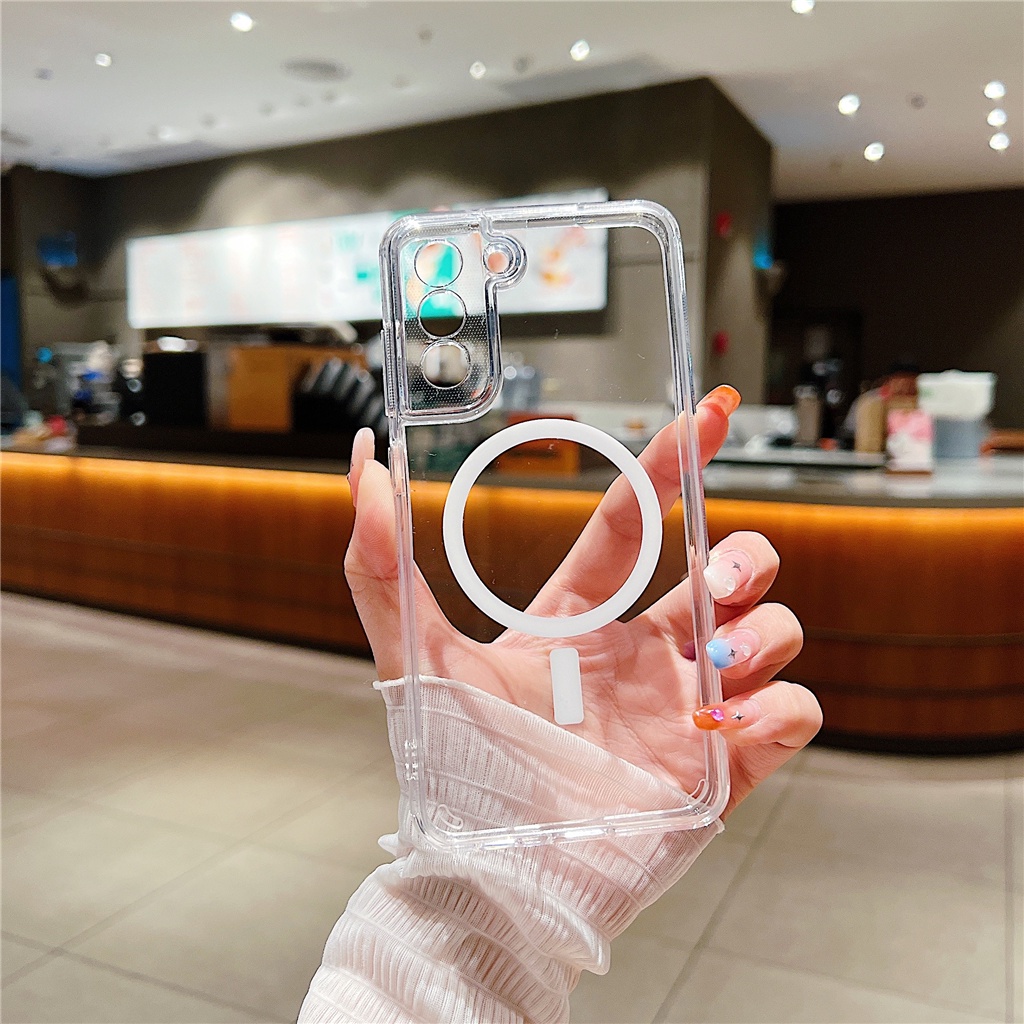 สําหรับ Galaxy S20+ S20Ultra Note20⭐เคสโทรศัพท์มือถือ แบบแม่เหล็กไร้สาย สําหรับชาร์จโทรศัพท์⭐เคสโทรศัพท์มือถือ ป้องกันกระแทก สําหรับ Samsung S20Plus