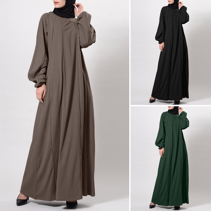 ชุดเดรสยาว ทรงหลวม สีพื้น สไตล์อิสลาม สําหรับชาวมุสลิม
