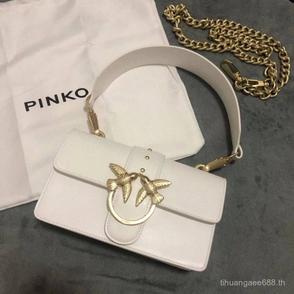 Pinko Swallow Bag กระเป๋าสะพายกระเป๋าสะพายข้างกระเป๋าถือหนังแท้