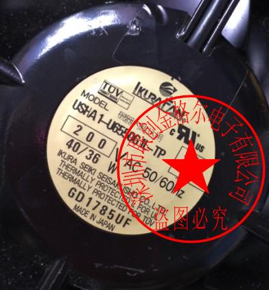 YY พัดลมทนความร้อน 200V40/36W ของแท้จากญี่ปุ่นพร้อมเซ็นเซอร์ USHA1-U6550G1L-TP