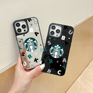 Casetify เคสโทรศัพท์มือถือแบบนิ่ม กันกระแทก ลายโลโก้ Starbucks แฟชั่น สําหรับ IPhone 15 14 11 Pro Max 12 13 Mini Case X XR XS Max SE 2020 6 7 8 Plus