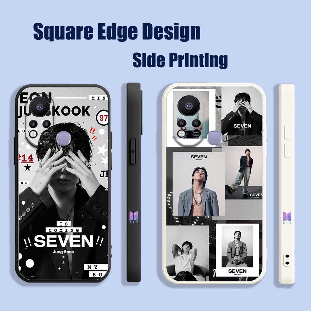 ปลอกสําหรับ Huawei Nova 3i 7i 8i 5T Y9S BTS Jungkook Music Idol Seven สีดํา UHD11 เคสโทรศัพท์ขอบสี่เ