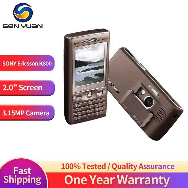 K800i K800 Sony Ericsson ของแท้3g โทรศัพท์ปลดล็อค2.0 ''กล้อง3.15Mp จอแ