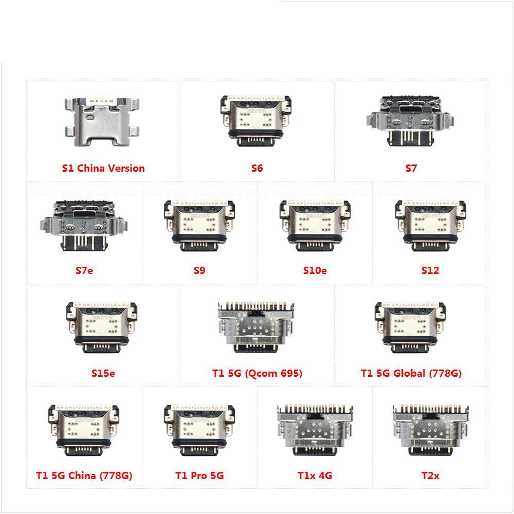 Micro USB แจ็คเชื่อมต่อชิ้นส่วนซ็อกเก็ตสําหรับ Vivo S1 S6 S7 S7e S9 S10e S12 S15e T1 Pro T1x T2x 5G 