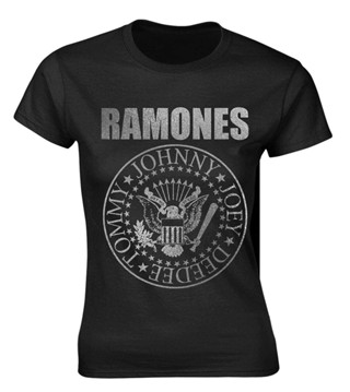 เสื้อยืด พิมพ์ลาย The Ramones Seal สไตล์พังก์ร็อค เฮวี่เมทัล สําหรับผู้หญิง