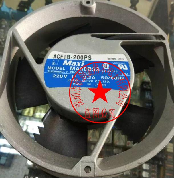 ญี่ปุ่น 172*150*51 มม. โครงอลูมิเนียมอุปกรณ์พัดลม MA60B3S 220V 0.2A
