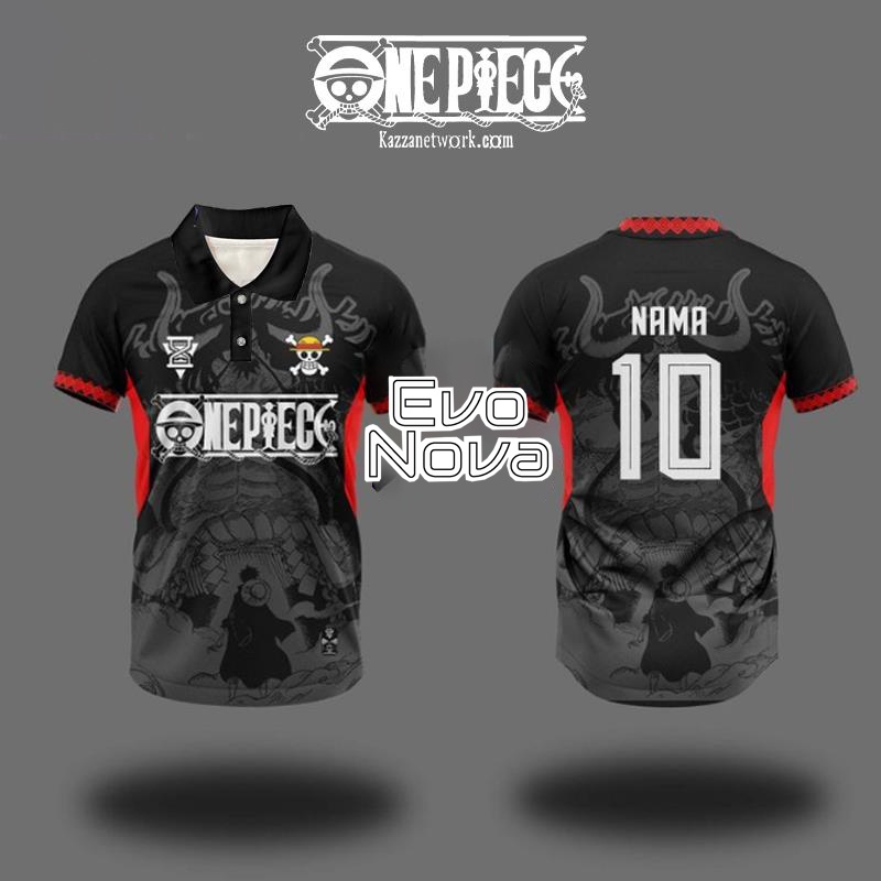 อีโวโนวา ใหม่ !! One PIECE Jersey ไมโครไฟเบอร์ปรับแต่งเสื้อของคุณ Jersey COLLAR ANIME การออกแบบล่าสุดออกแบบใหม่ Viral Baju Jersey Viral Tiktok