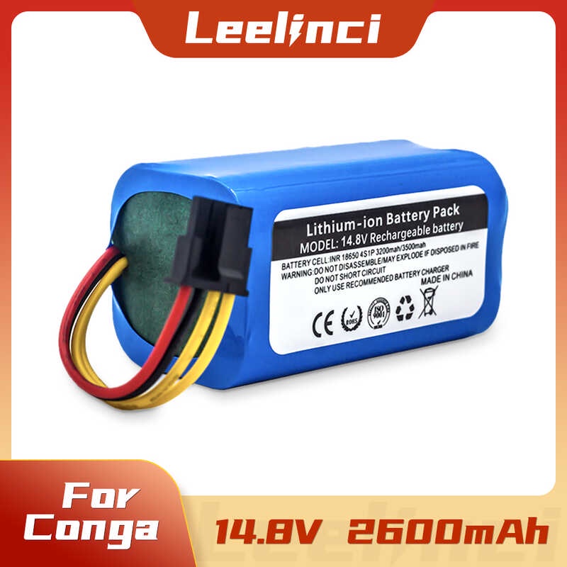 แบตเตอรี่ Leelinci 14.8V 2600Mah สำหรับ Proscenic Cocoa Smart 780T, 790T, Summer P1s P2s, Jazz, Kaka