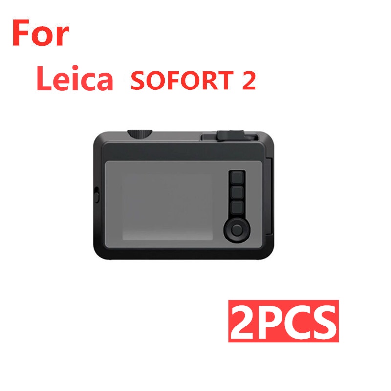 2 ชิ้น สําหรับ Leica SOFORT 2 ฟิล์มหน้าจอกล้อง HD ฟิล์มป้องกันรอยขีดข่วน ฟิล์มกระจก แบบยืดหยุ่น