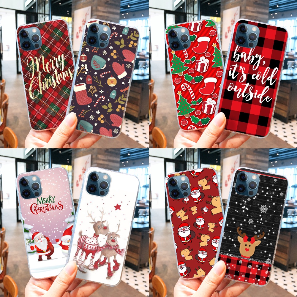 สําหรับ Infinix SMART 6 PLUS HD NOTE 12i ร้อน 12i หมายเหตุ 30 VIP TPU โปร่งใสนุ่มกรณี G78 Merry Chri