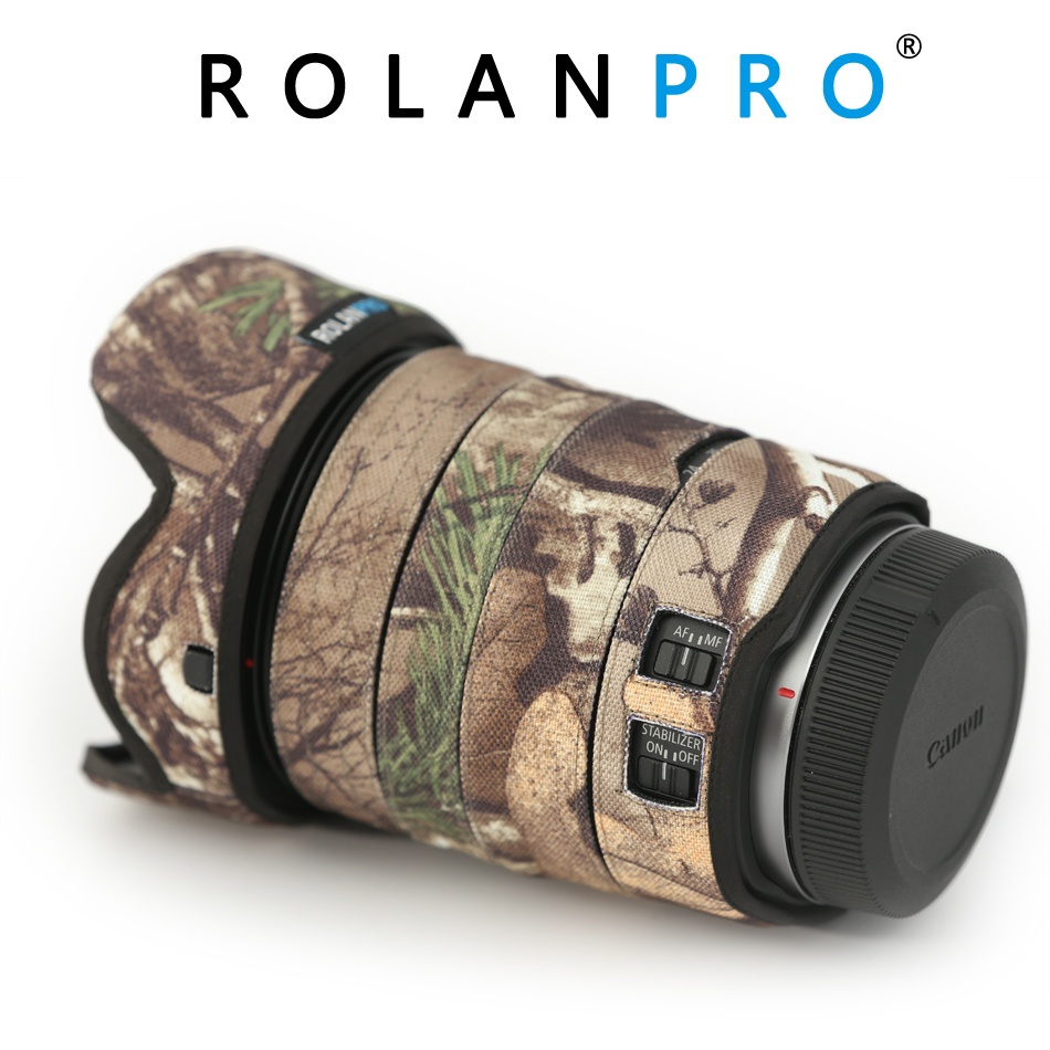Rolanpro เคสป้องกันเลนส์ ลายพราง สําหรับกล้อง Canon RF 24-105 มม. f4L IS USM SLR