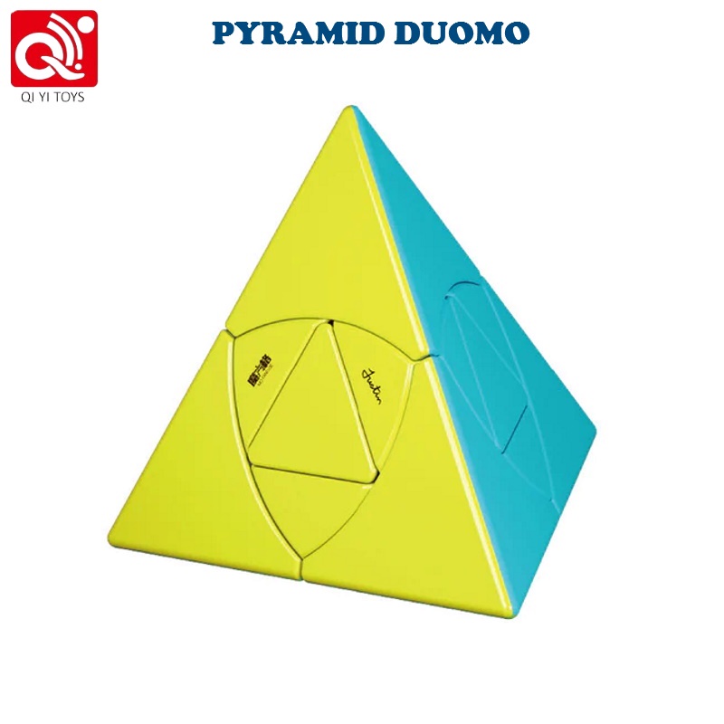 Qiyi Pyramid Duomo Professional Magic Cube Educational Speed Cube Pyraminx Toys for Adults and Kids