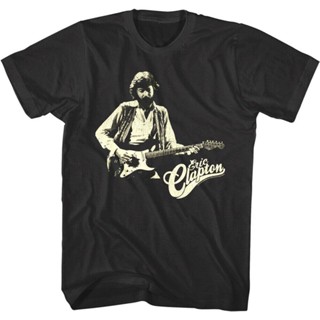 เสื้อยืด พิมพ์ลาย Eric Clapton Live in Concert Guitar Legend Rock n Roll Hall of Fame สําหรับผู้ชาย