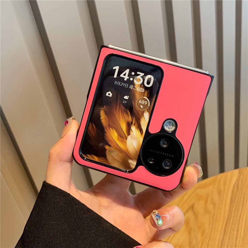 เกาหลีหรูหรา Macaron สี Solid บัฟเฟอร์สําหรับ OPPO ค้นหา N2 Flip findn2 พลิกค้นหา N3 Flip N3Flip กันกระแทกปกหลัง