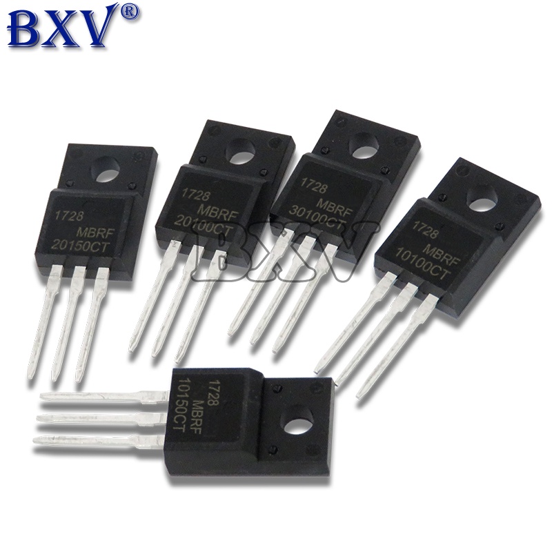 10PCS MBRF TO-220F 20200CT 10100CT 10150CT 10200CT 20100CT 20150CT 30100CT 2060CT คริสตัลหลอด