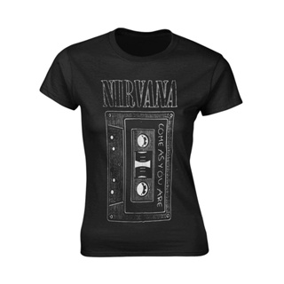 เสื้อยืด พิมพ์ลาย Nirvana Kurt Cobain Come As You Are สําหรับผู้หญิง