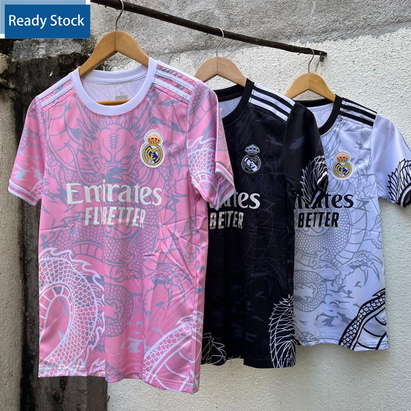 เสื้อกีฬาแขนสั้น ลายทีมมังกร Jersey Viral Real Dragon Baju Raya 2024 แบบแห้งเร็ว สําหรับผู้ชาย