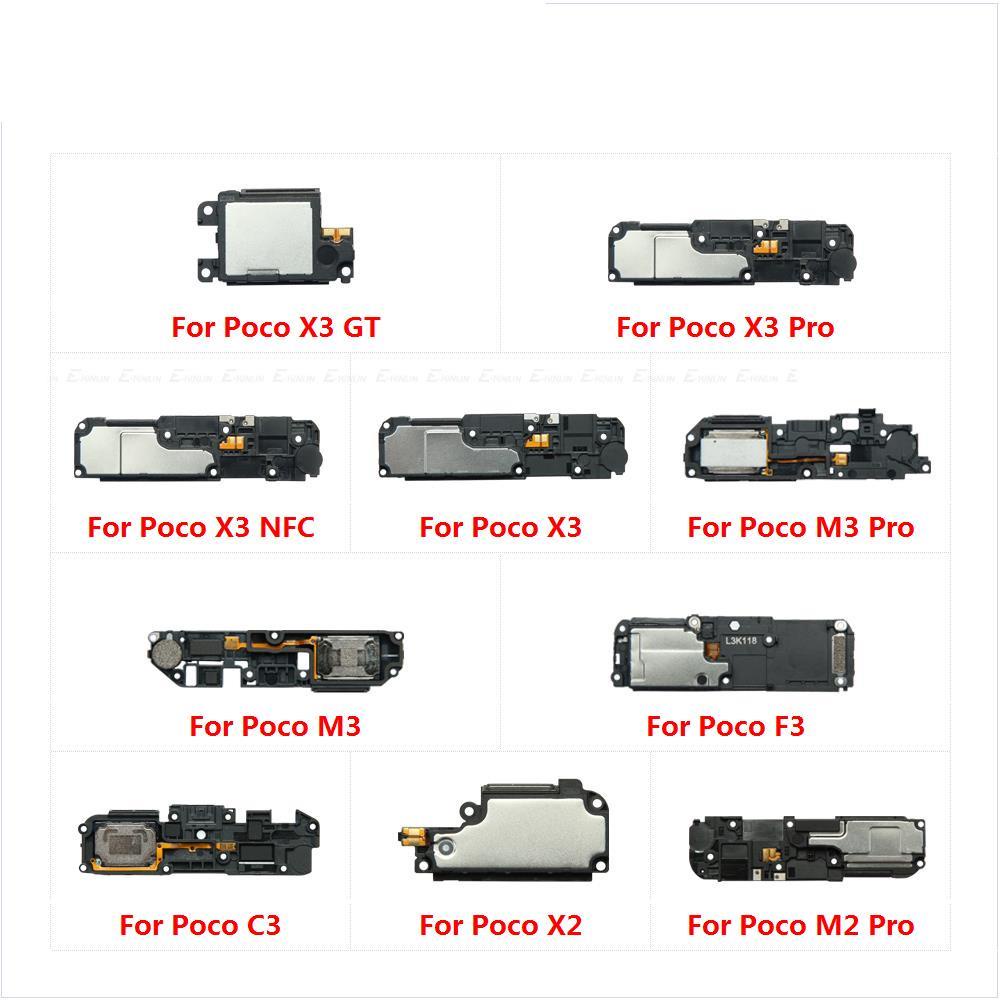 ใหม่ อะไหล่โมดูลบัซเซอร์ลําโพง สายเคเบิ้ลอ่อน สําหรับ XiaoMi PocoPhone Poco C3 F3 X2 X3 X4 GT NFC M2 M3 Pro