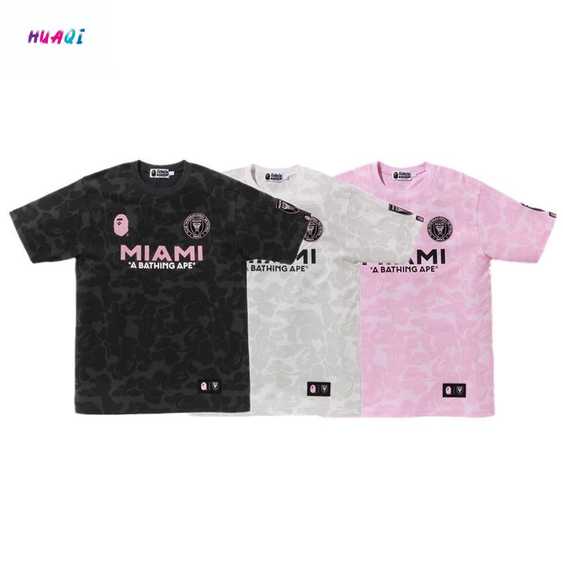Fashion BA5P88E เสื้อยืดลําลอง ผ้าฝ้าย แขนสั้น พิมพ์ลายตัวอักษร สไตล์สปอร์ต สําหรับผู้ชาย และผู้หญิง