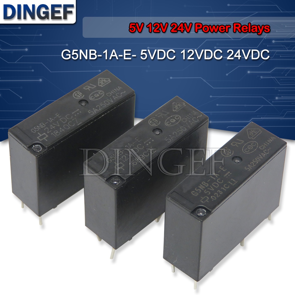 รีเลย์พาวเวอร์ 5V 12V 24V G5NB-1A-E- 5VDC 12VDC 24VDC 5A 250VAC 4PIN G5NB-1A-E-24VDC G5NB-1A-E-12VDC