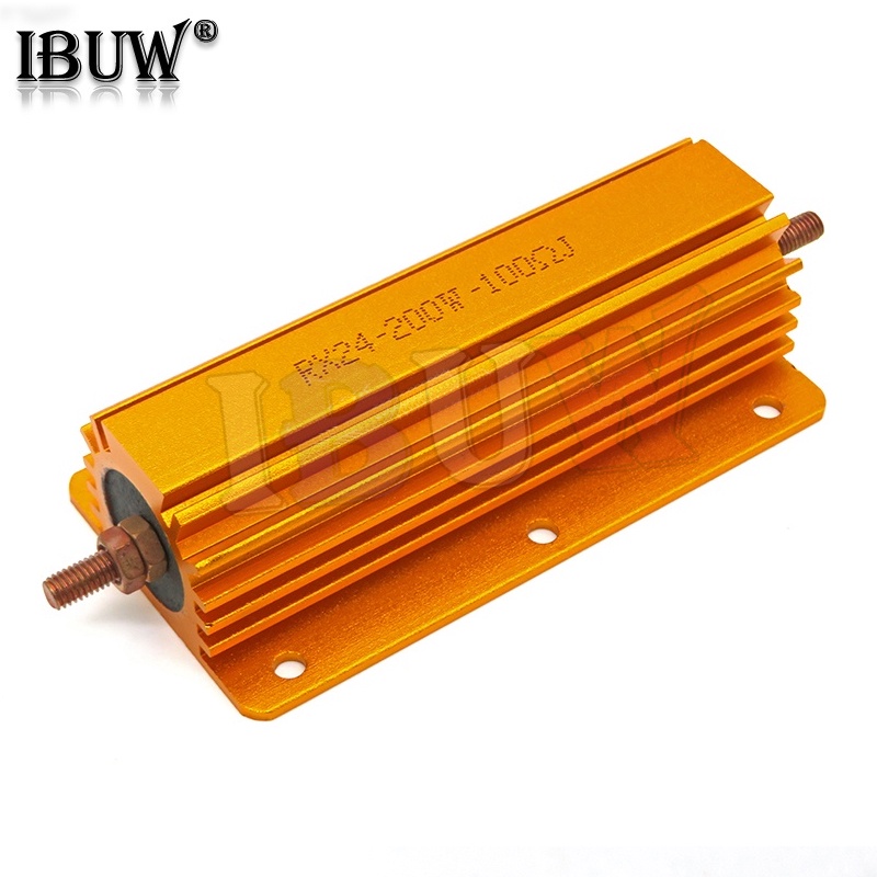ตัวต้านทานอลูมิเนียมโลหะ 200W 0.1~1K 0.15 0.2 0.5 1 1.5 2 6 8 10 15 20 100 150 200 300 400 1K โอห์ม