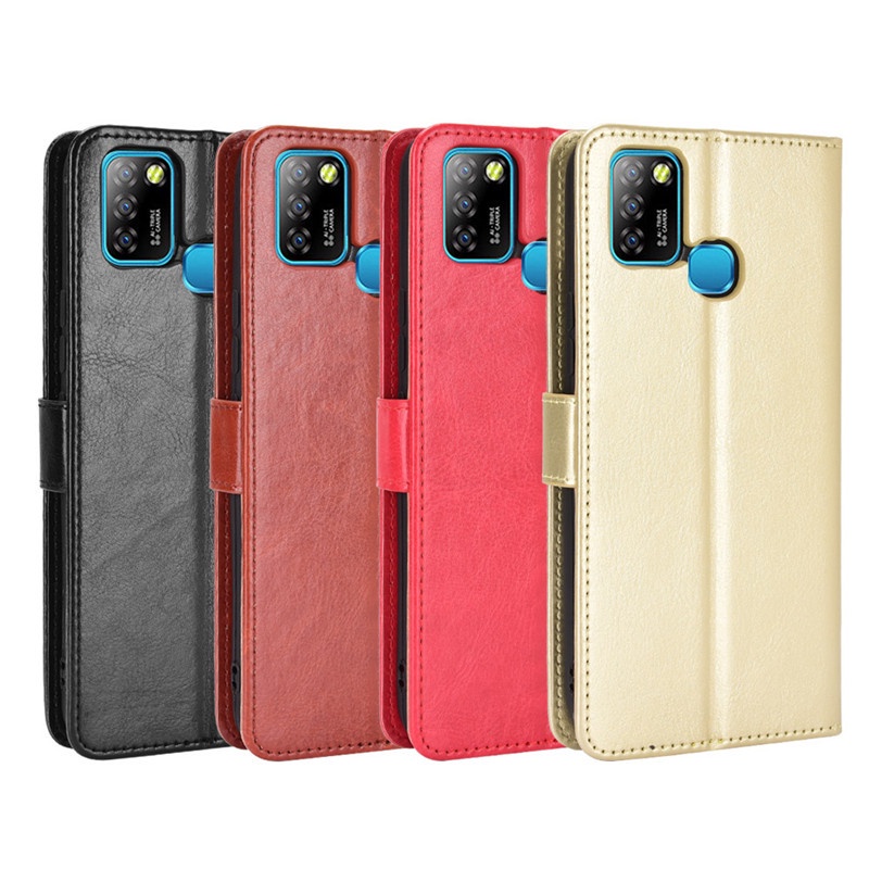 เคสโทรศัพท์มือถือหนัง PU ฝาพับ พร้อมช่องใส่บัตร หรูหรา สําหรับ Infinix Smart 5 X657 X657B X657C Smart5 Hot 10 Lite