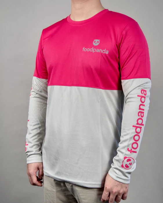 (พร้อม - ล็อค -) - 2023 ใหม่ - BAJU-LELAKI-FOODPANDA-PREMIUM-JERSEY-RIDER-FOOD-PANDA-JERSI-PANDA-JERSI-FOOD-LENGAN-PANJIANG