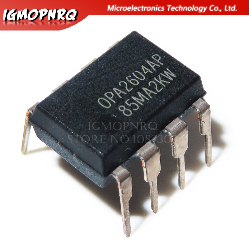 5pcs OPA2604AP OPA2604 OPA2604A DIP-8 Precision Amplifiers Dual FET-Input Low Distortion ใหม่