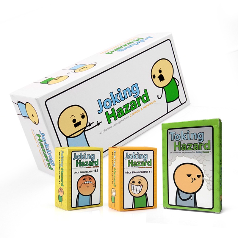เกมกระดาน การ์ดของเล่น เพื่อการศึกษา สําหรับเด็กก่อนวัยเรียน เกมการ์ดอันตราย และก้าวร้าว ความสุขไซยาไนด์