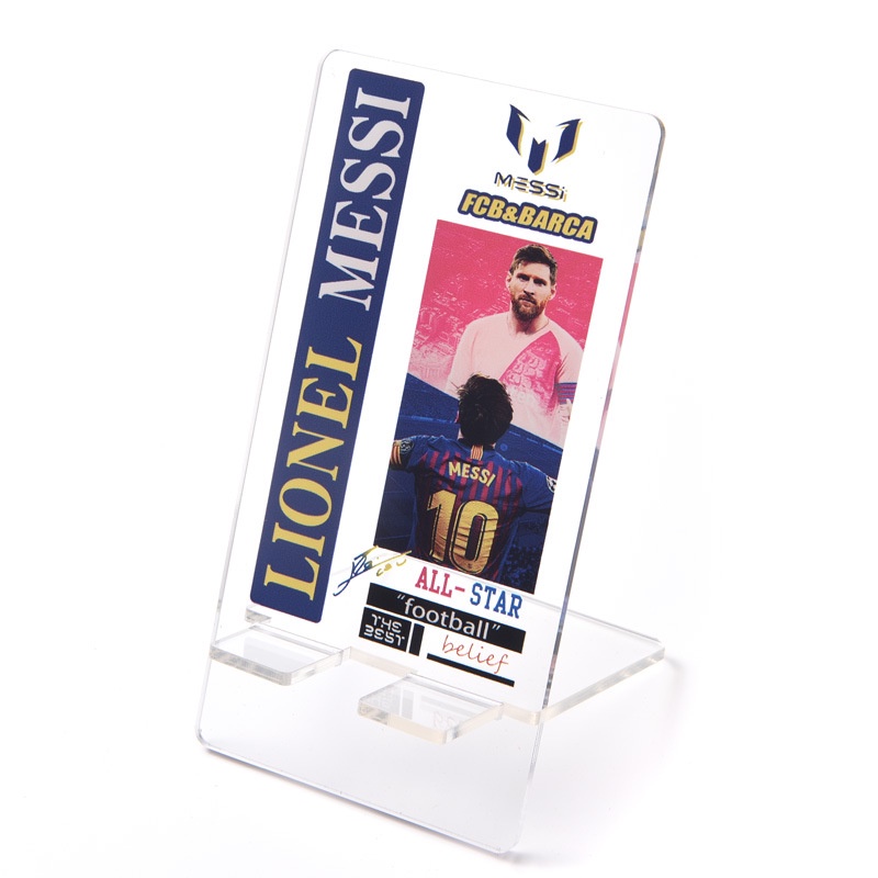 2025 ของที่ระลึก ที่วางโทรศัพท์อะคริลิค รูปนักฟุตบอล Messi Ronaldo Neymar  สําหรับตกแต่งห้องนอน