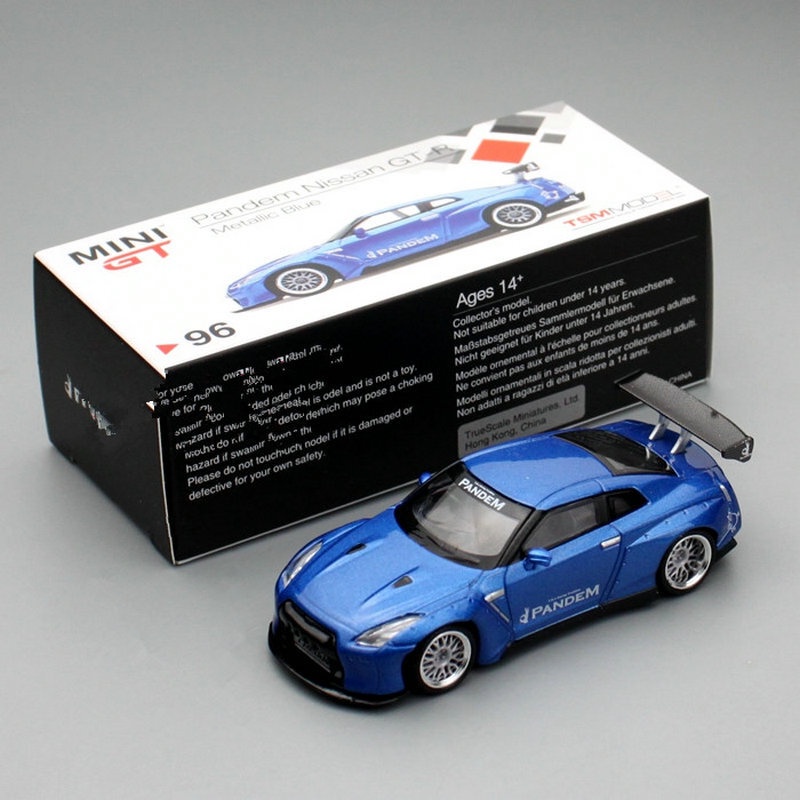 Minigt โมเดลรถยนต์ จรวด กระต่าย โลหะ 1:64 96 GTR R35